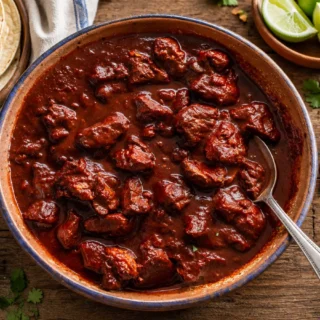 Editorial photo of carne adovada recipe
