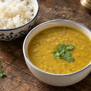 Editorial photo of dal bhat recipe