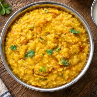 Editorial photo of khichdi recipe