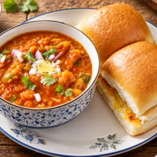Editorial photo of pav bhaji recipe