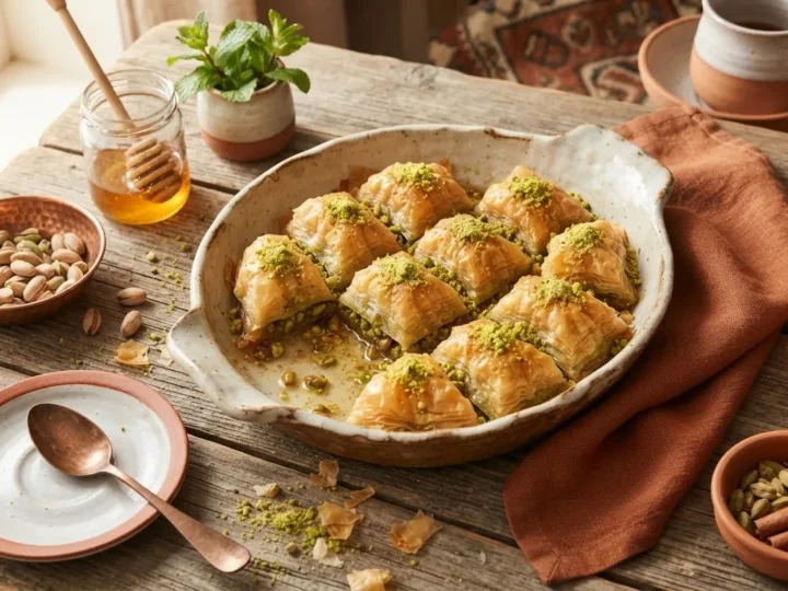 Turkish Homemade Baklava: The Hot-Cold Syrup Rule and the Two Phyllo Paths, Kept Apart