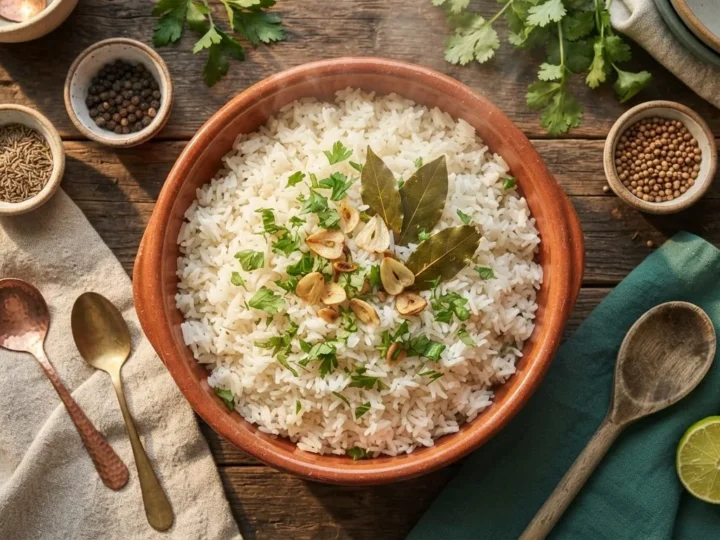 Brazilian Rice: The Ratios That Don’t Agree, the Rinse Question, and the Rest That Finishes the Pot