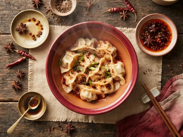 Szechuan Dumplings: The Zhong Sauce, the Half-Moon Fold, and How Small They Should Be